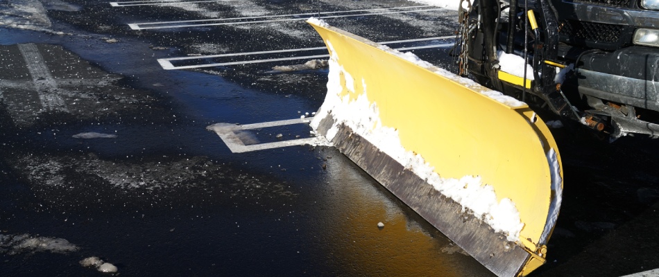 Commercial snow plow services in Dewitt, MI.